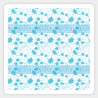 Santorini Greece pattern #19 Sticker